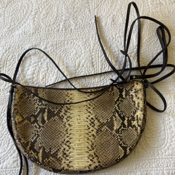 michael kors sedona medium python crossbody bag - Picture 2 of 8